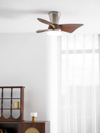 Designer Gold Frame Wood Ceiling Fan Light