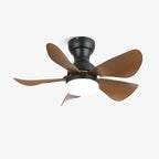Arilia Modern Walnut Blade Flush Fan Light