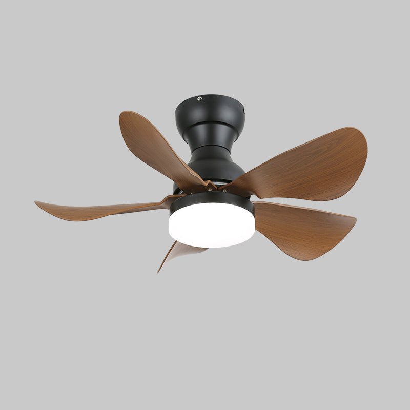 Arilia Modern Walnut Blade Flush Fan Light