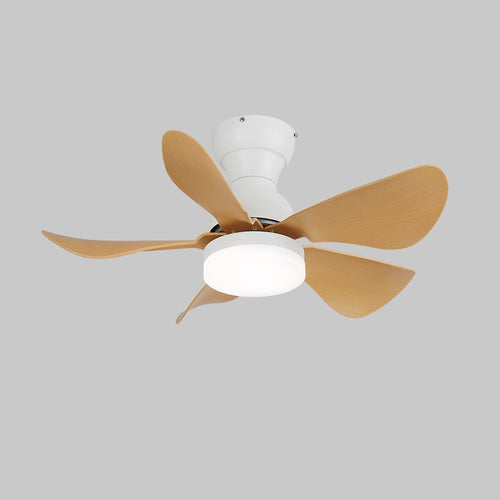 Arilia Modern Walnut Blade Flush Fan Light
