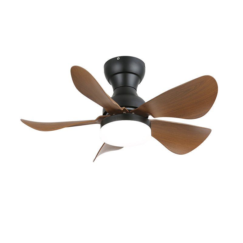 Arilia Modern Walnut Blade Flush Fan Light