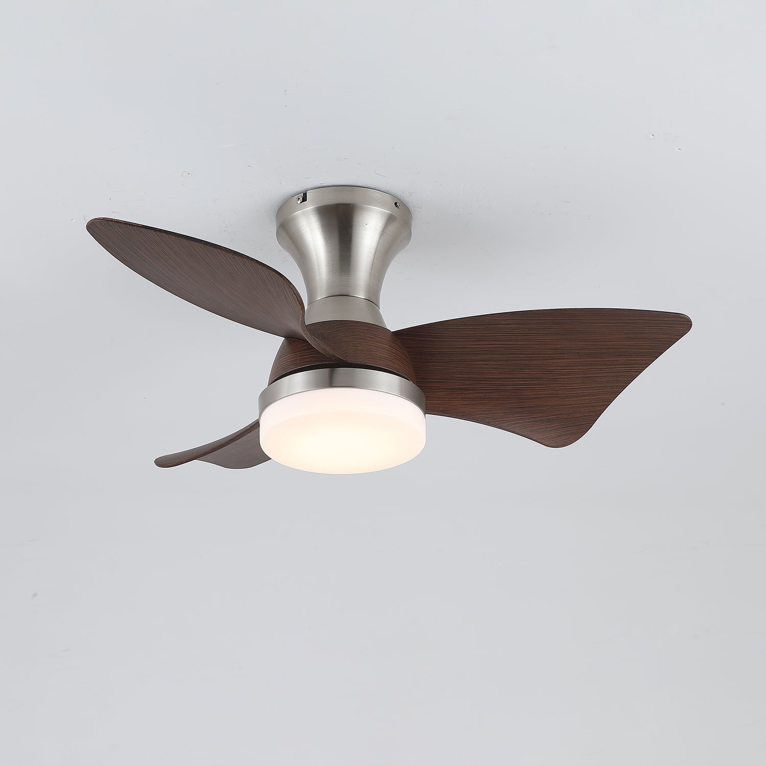 Designer Gold Frame Wood Ceiling Fan Light