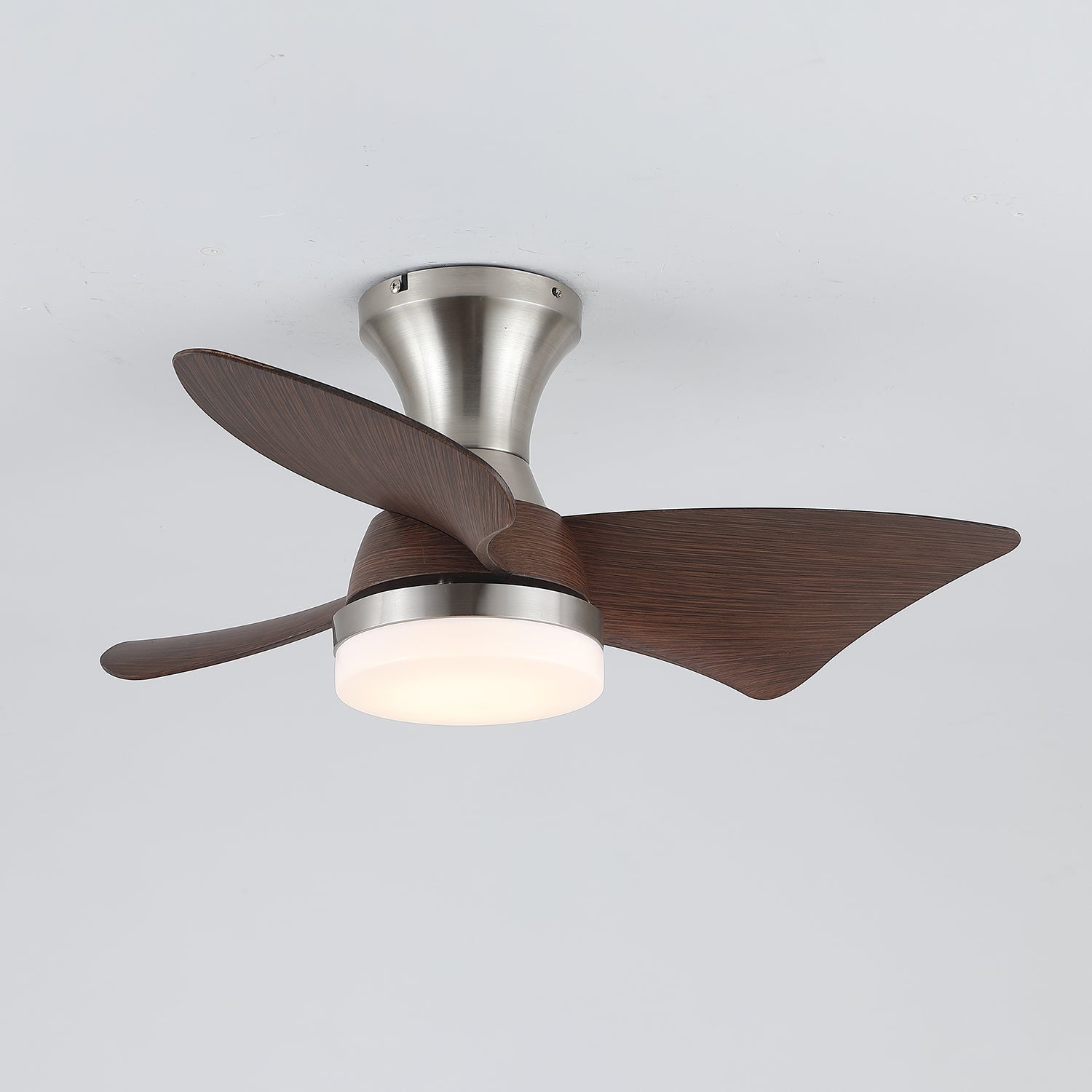 Designer Gold Frame Wood Ceiling Fan Light