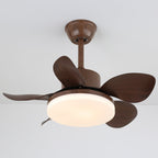 Terra Sculpted Walnut Blade Ceiling Fan Light