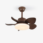 Terra Sculpted Walnut Blade Ceiling Fan Light