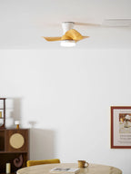 Calix Walnut Woodgrain Ceiling Fan Light