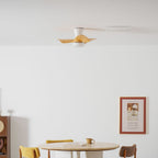 Calix Walnut Woodgrain Ceiling Fan Light