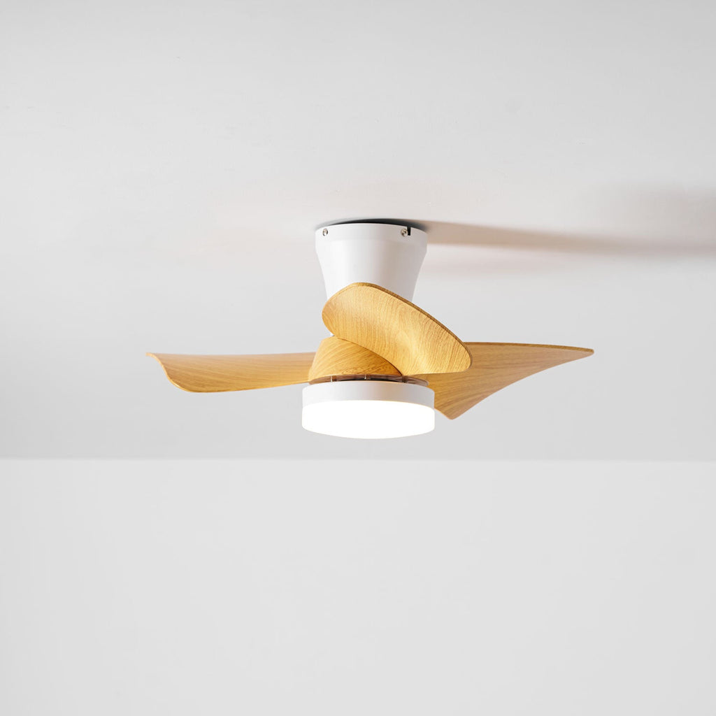 Calix Walnut Woodgrain Ceiling Fan Light