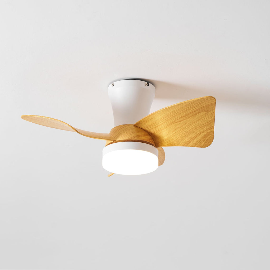 Calix Walnut Woodgrain Ceiling Fan Light