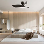 Calix Walnut Woodgrain Ceiling Fan Light