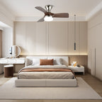 Calix Walnut Woodgrain Ceiling Fan Light