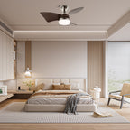 Calix Walnut Woodgrain Ceiling Fan Light