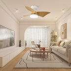 Calix Walnut Woodgrain Ceiling Fan Light