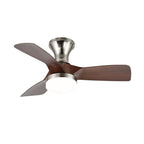 Calix Walnut Woodgrain Ceiling Fan Light