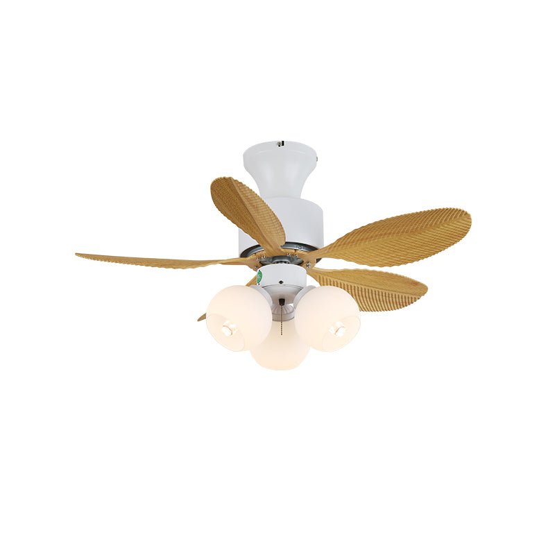 Candy Breeze Colorful Petal Glass Ceiling Fan Light