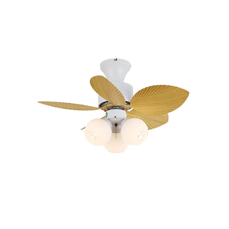 Candy Breeze Colorful Petal Glass Ceiling Fan Light