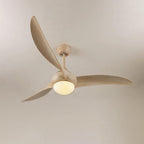 Sophisticated Opal Glass Blade Fan Light