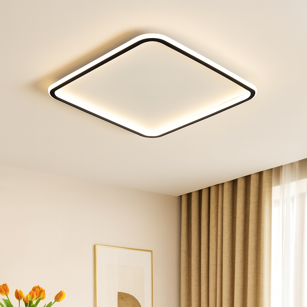 Mysaglobe Scandinavian Square Ceiling Light
