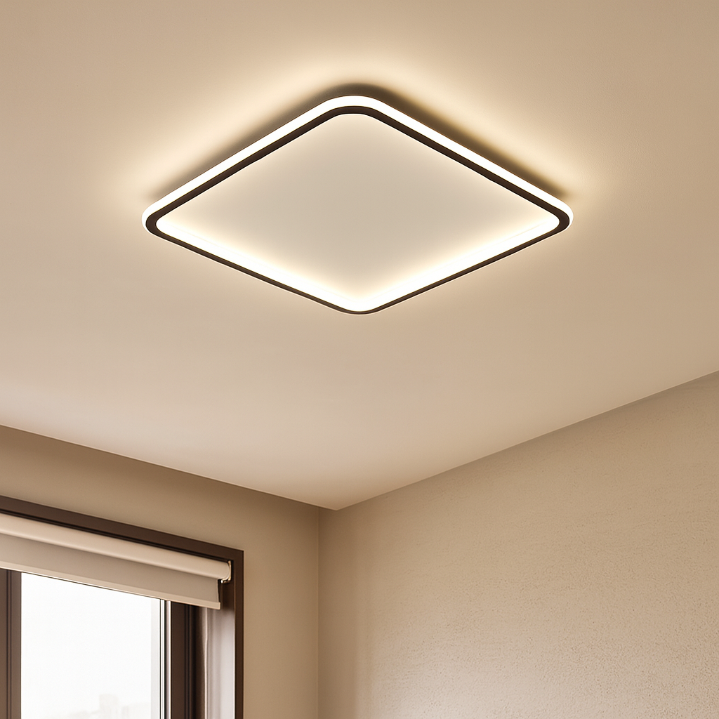 Mysaglobe Scandinavian Square Ceiling Light