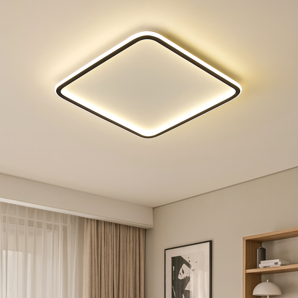 Mysaglobe Scandinavian Square Ceiling Light
