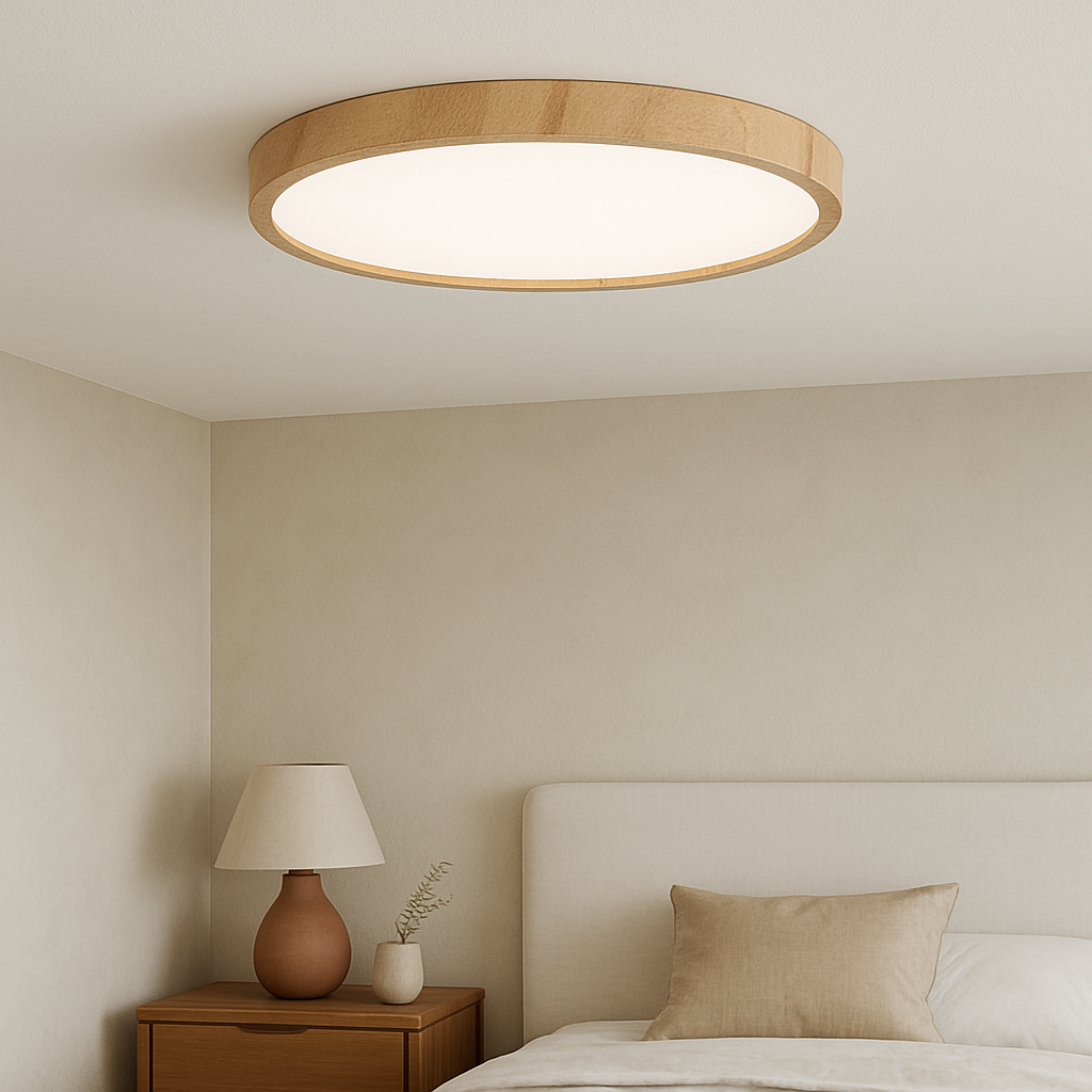 Wood Grain Ceiling Light