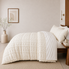 Tufted comforter detail, Ivory