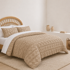 Tufted comforter detail, Khaki