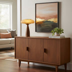 Cielo Arc Wood Table Lamp