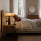 Cielo Arc Wood Table Lamp