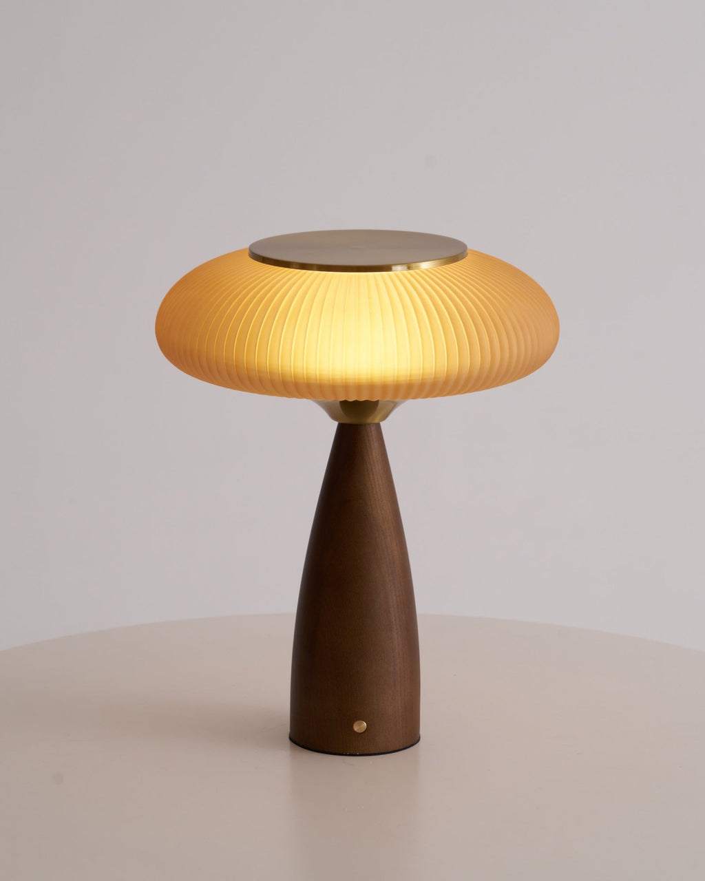 Cielo Arc Wood Table Lamp