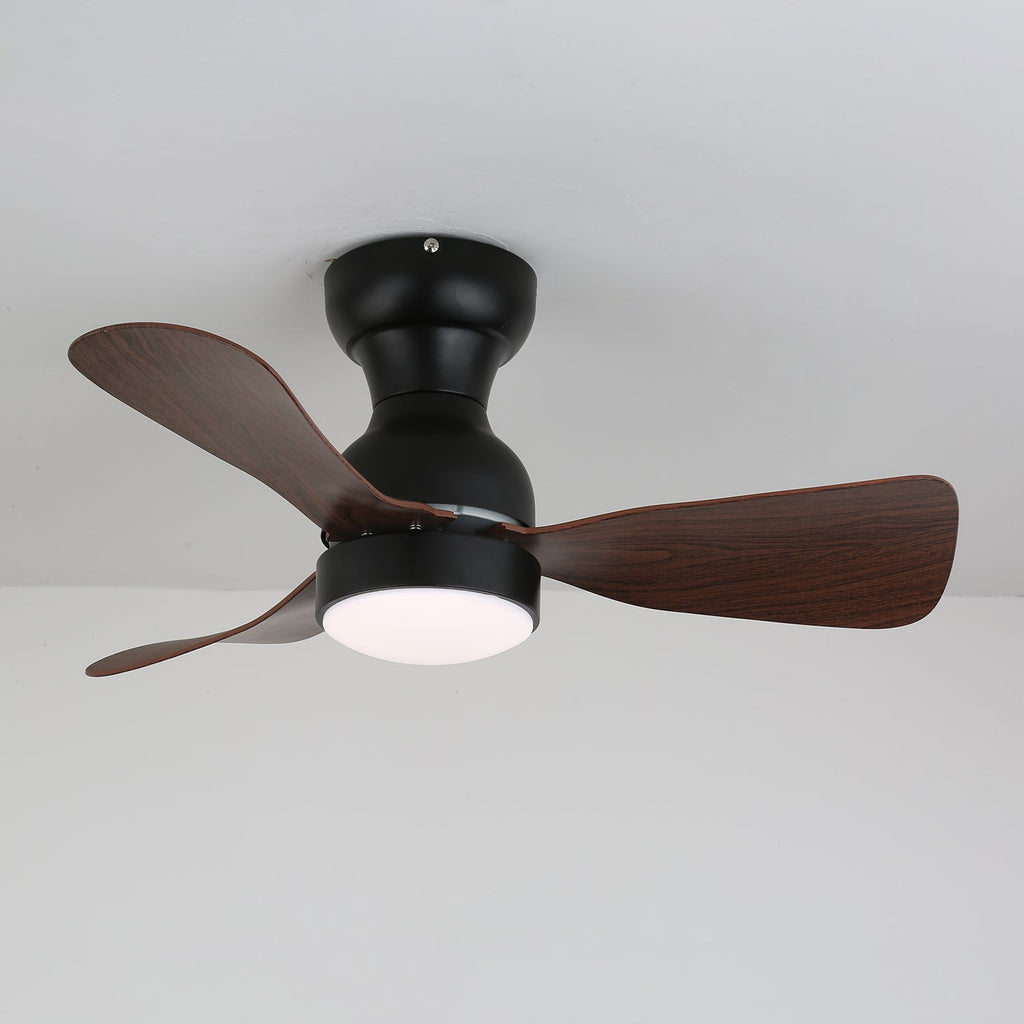 Civico Spin Designer Walnut Ceiling Fan Light