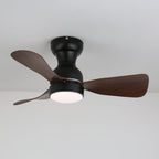 Civico Spin Designer Walnut Ceiling Fan Light