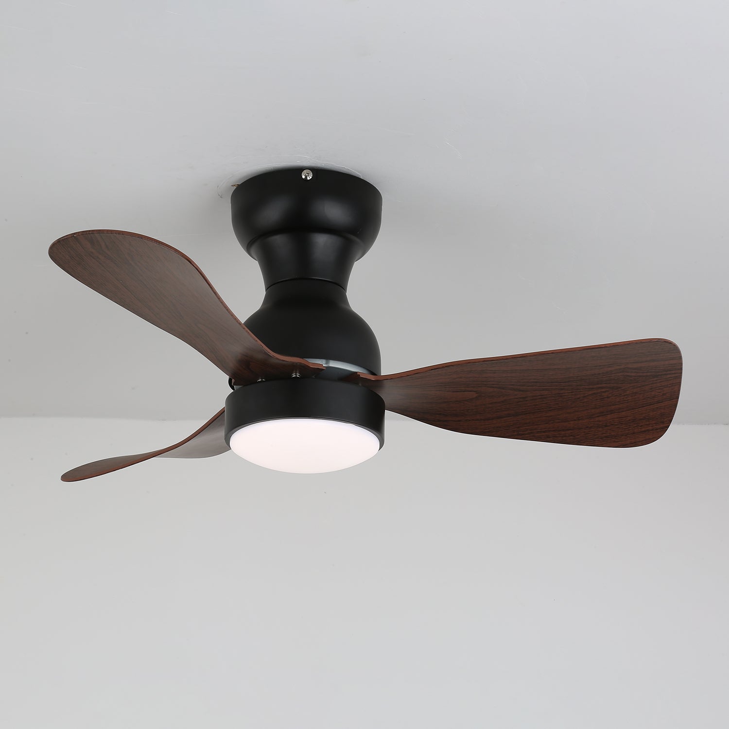 Civico Spin Designer Walnut Ceiling Fan Light