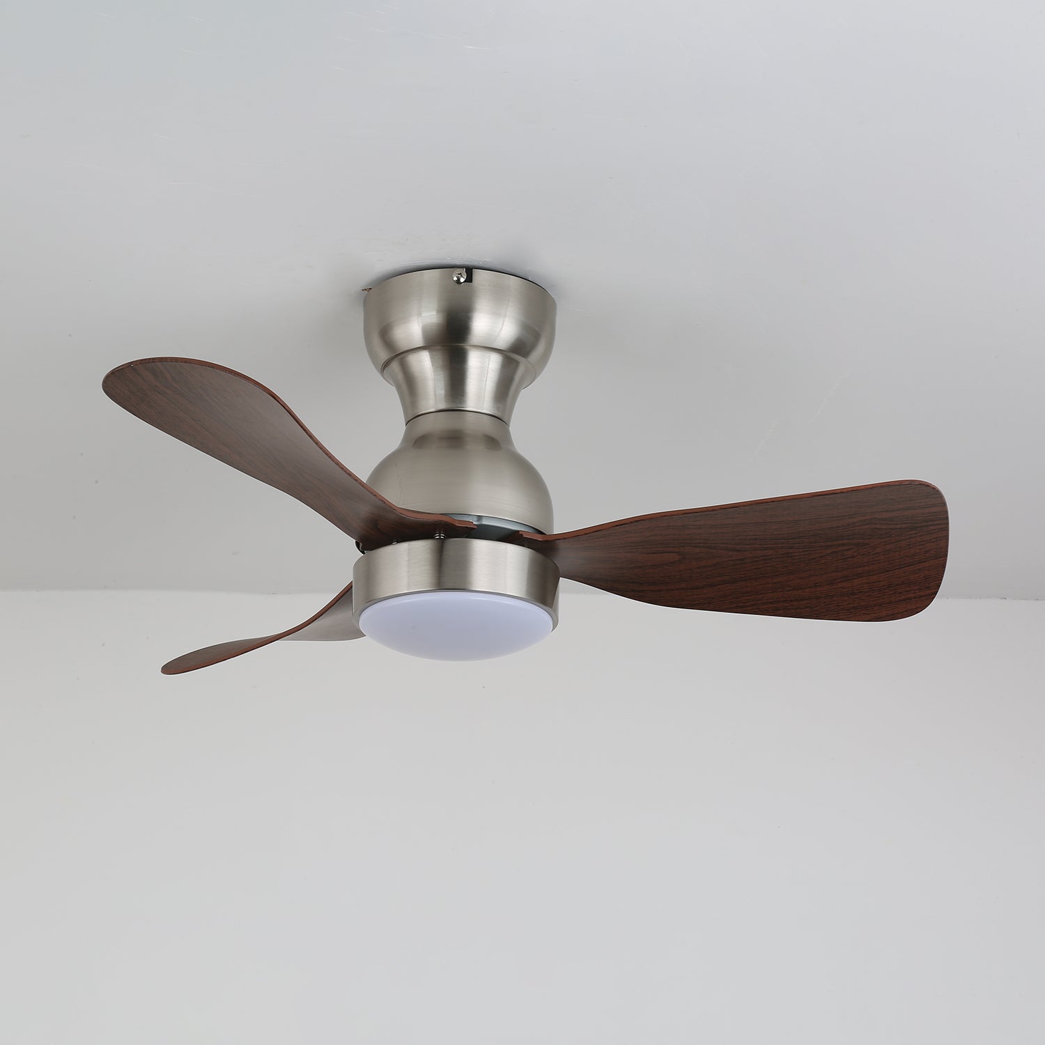 Civico Spin Designer Walnut Ceiling Fan Light