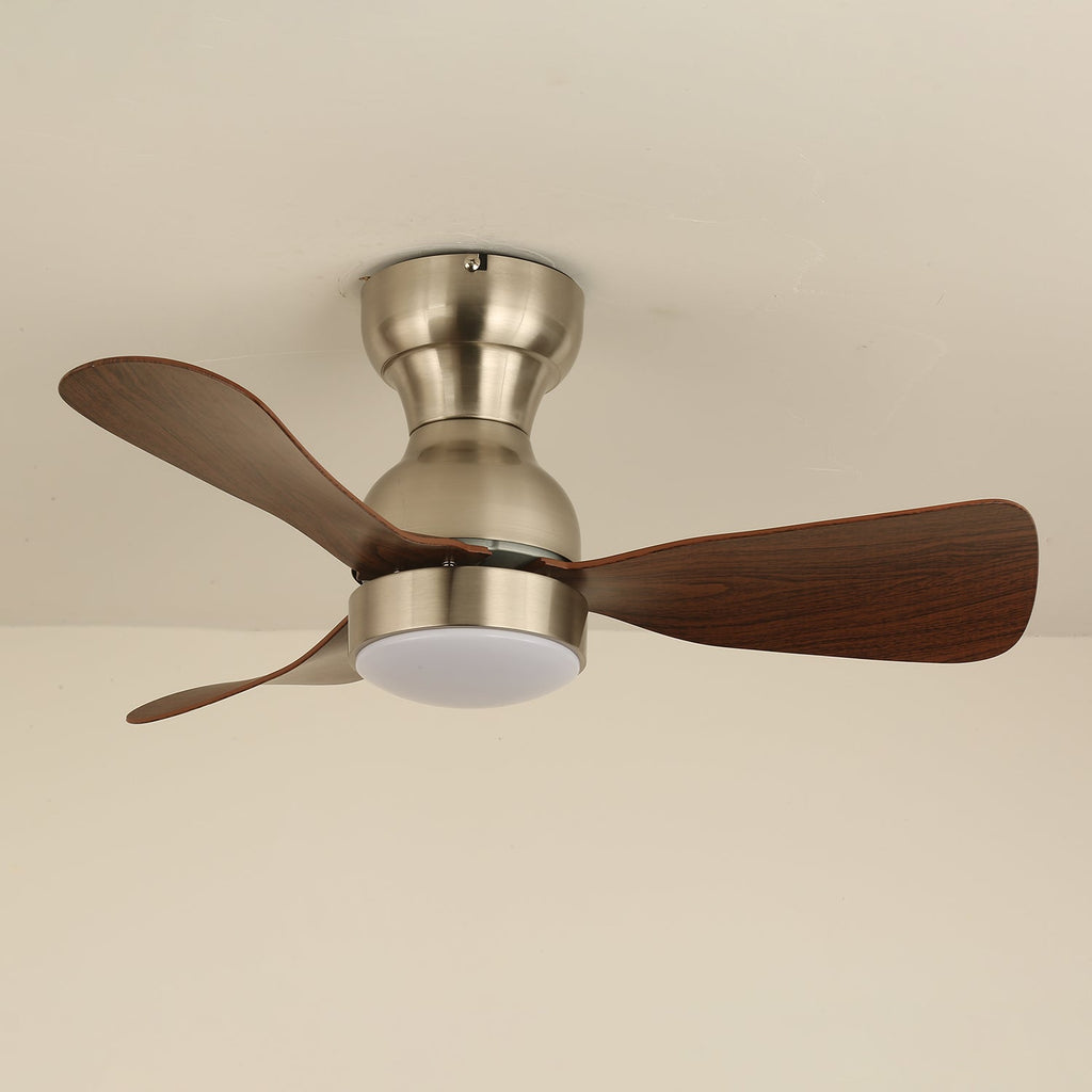 Civico Spin Designer Walnut Ceiling Fan Light