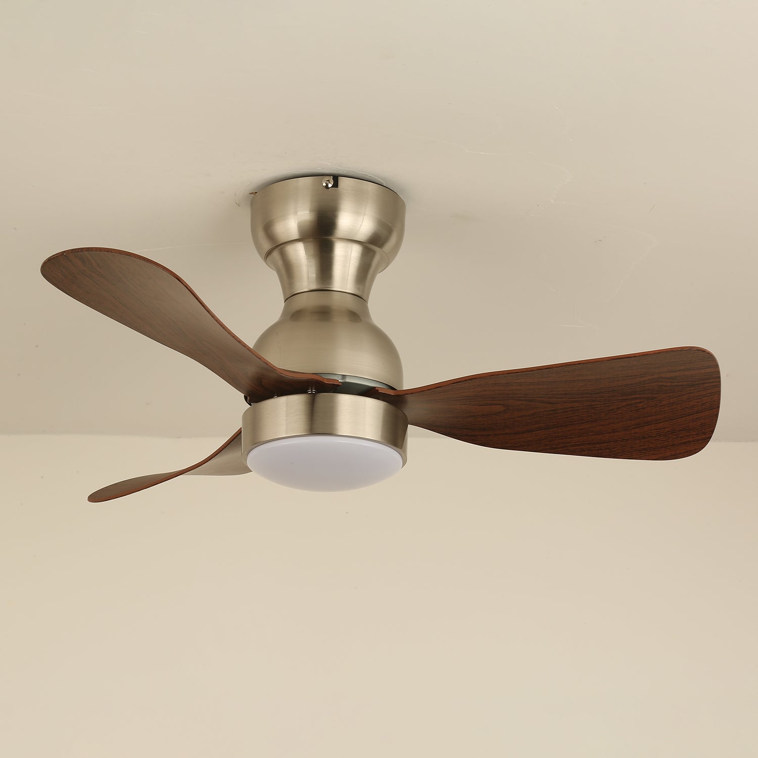 Civico Spin Designer Walnut Ceiling Fan Light