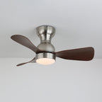 Civico Spin Designer Walnut Ceiling Fan Light