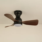 Civico Spin Designer Walnut Ceiling Fan Light