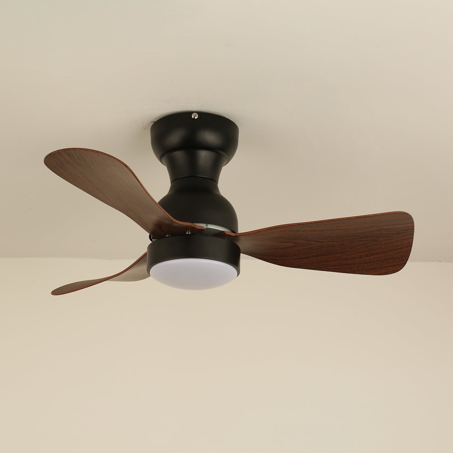 Civico Spin Designer Walnut Ceiling Fan Light