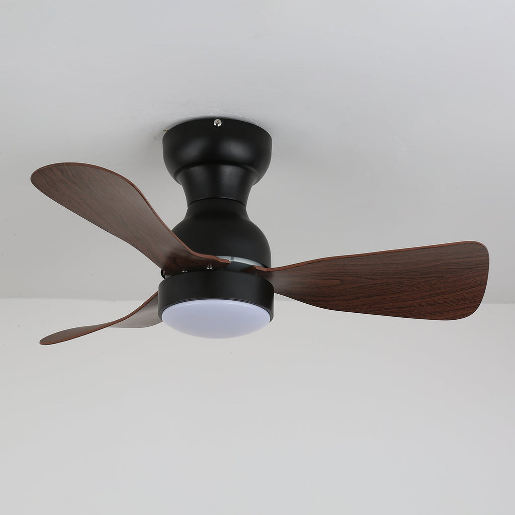 Civico Spin Designer Walnut Ceiling Fan Light