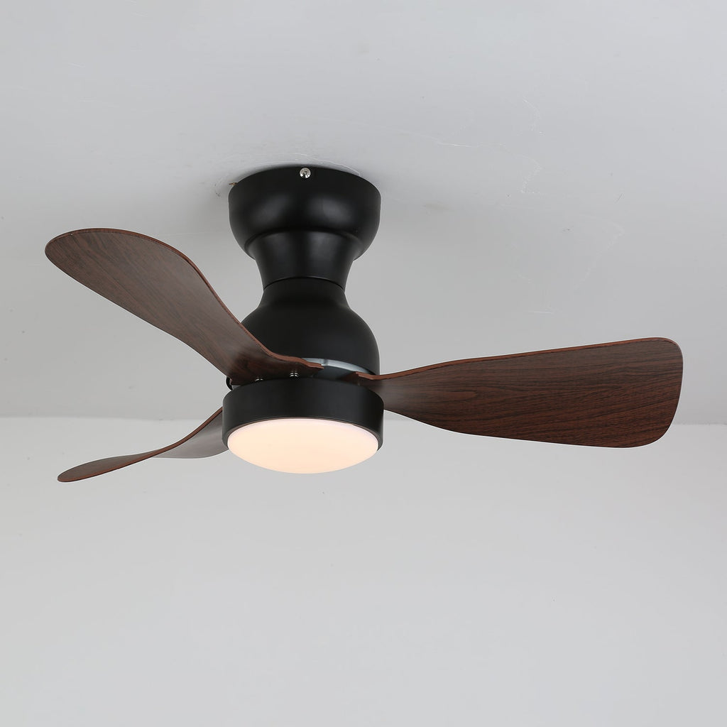 Civico Spin Designer Walnut Ceiling Fan Light