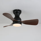 Civico Spin Designer Walnut Ceiling Fan Light