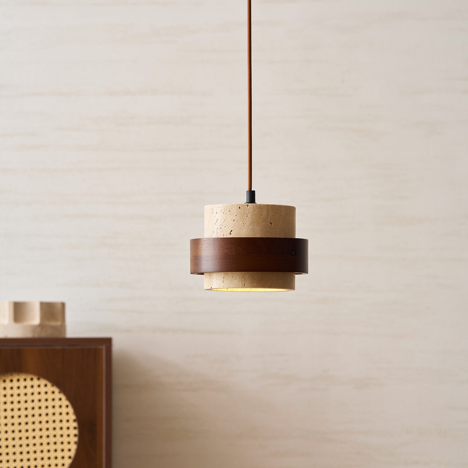 Cole Travertine Pendant Light