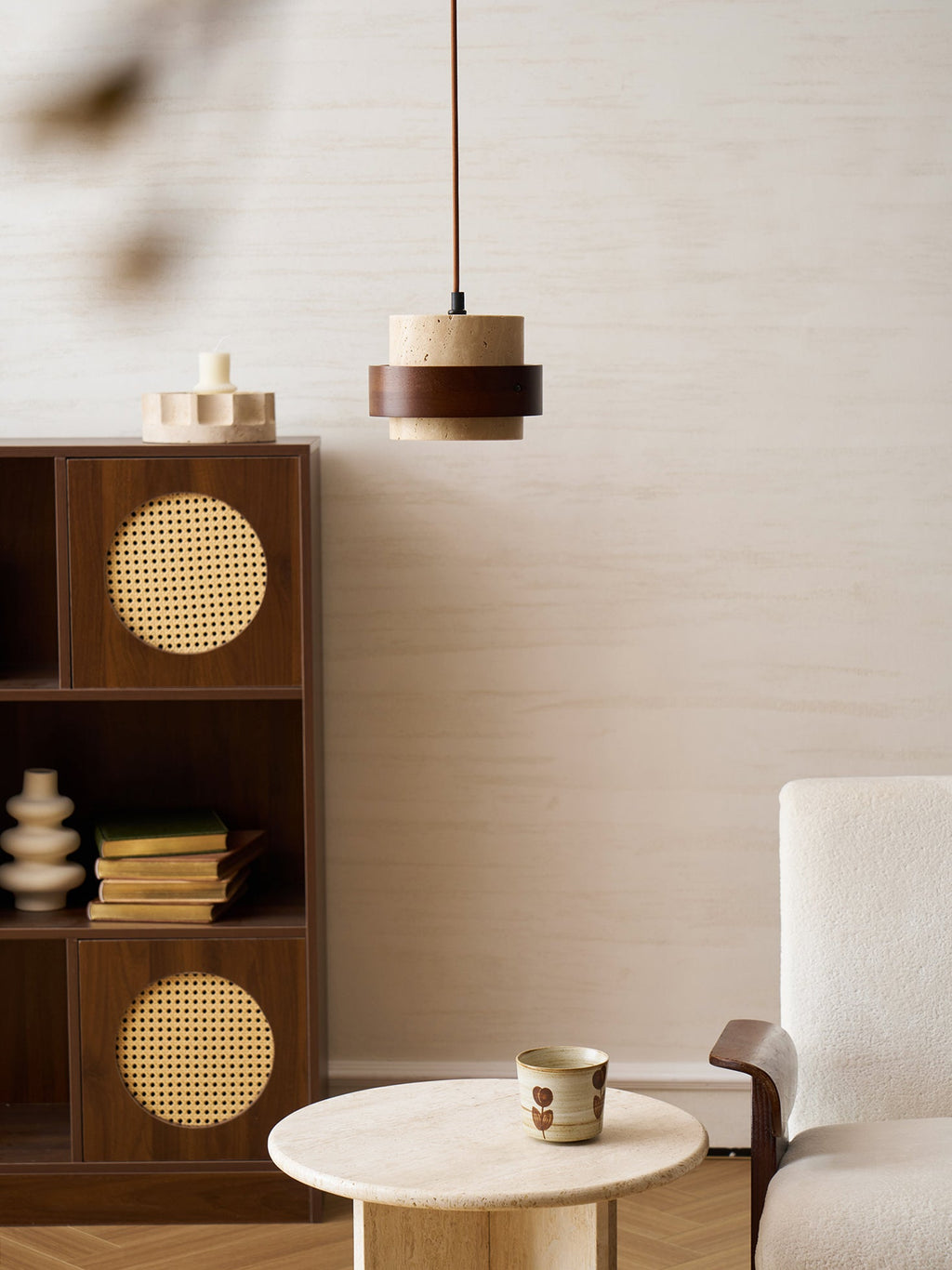 Cole Travertine Pendant Light