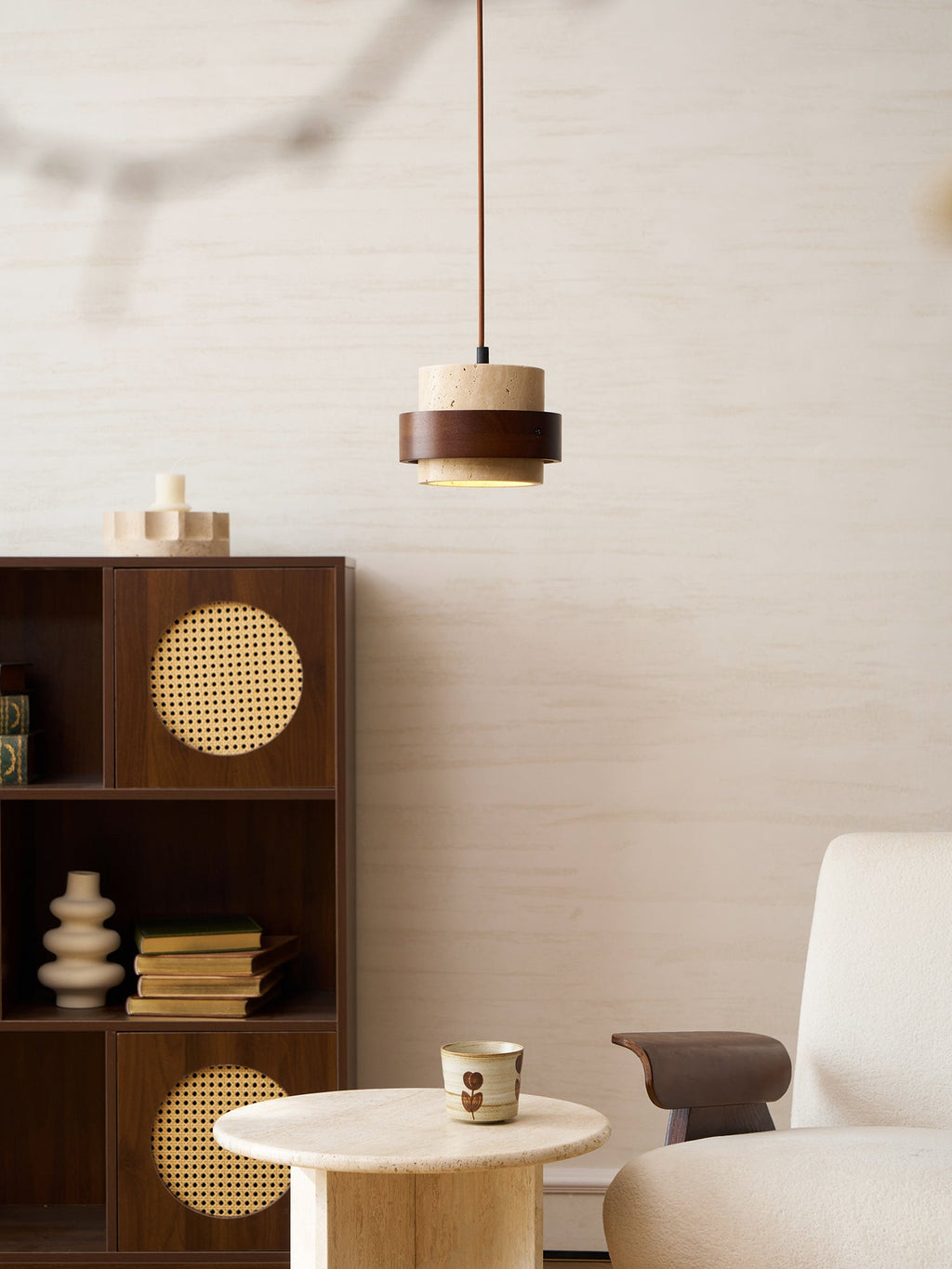 Cole Travertine Pendant Light
