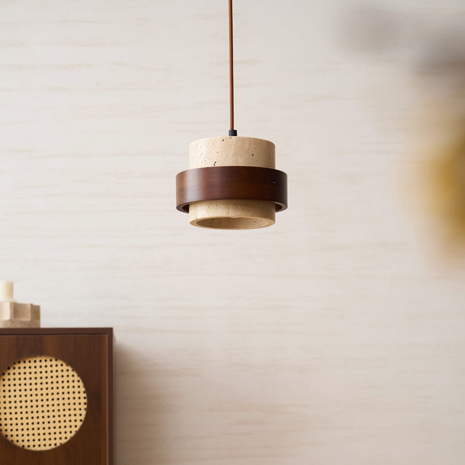 Cole Travertine Pendant Light
