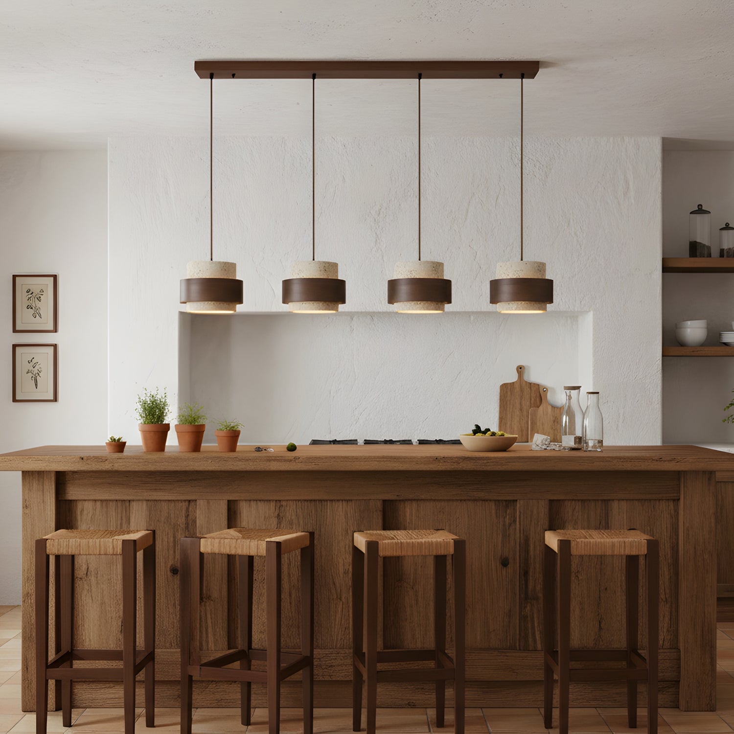 Cole Travertine Pendant Light
