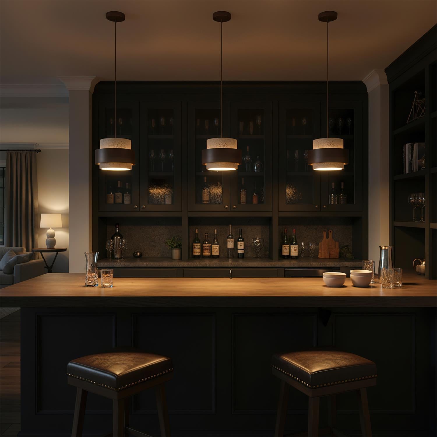 Cole Travertine Pendant Light