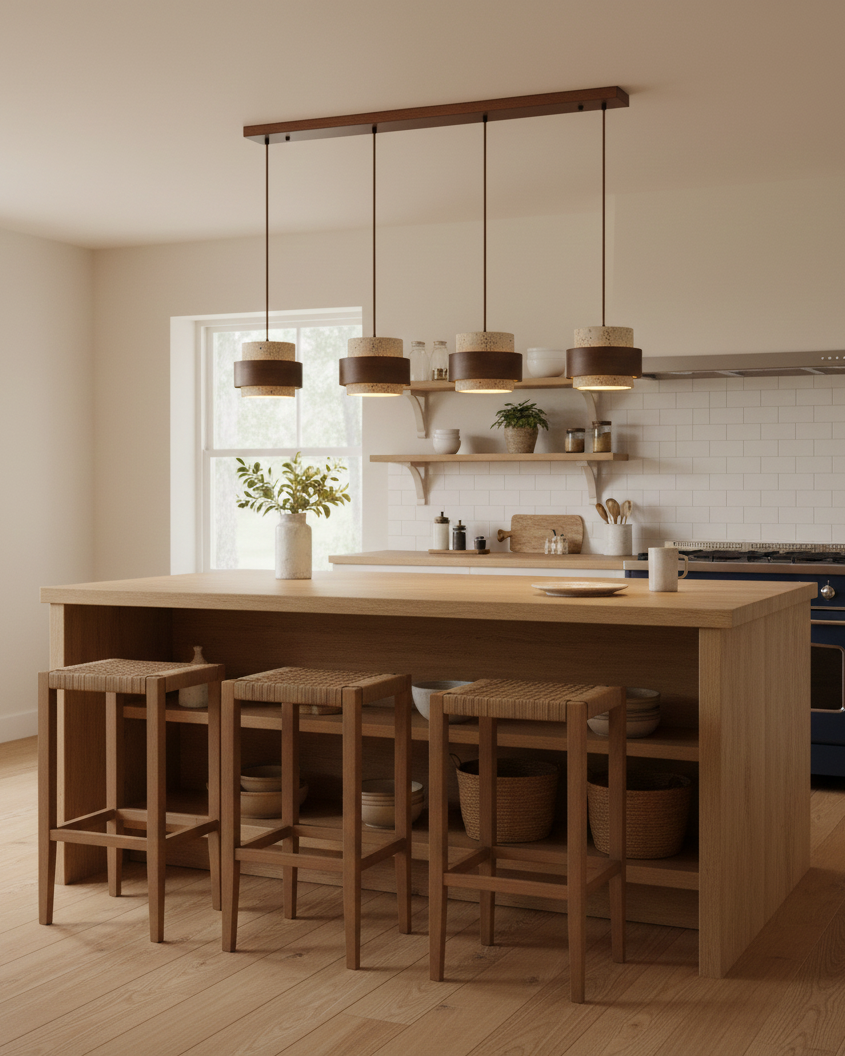 Cole Travertine Pendant Light