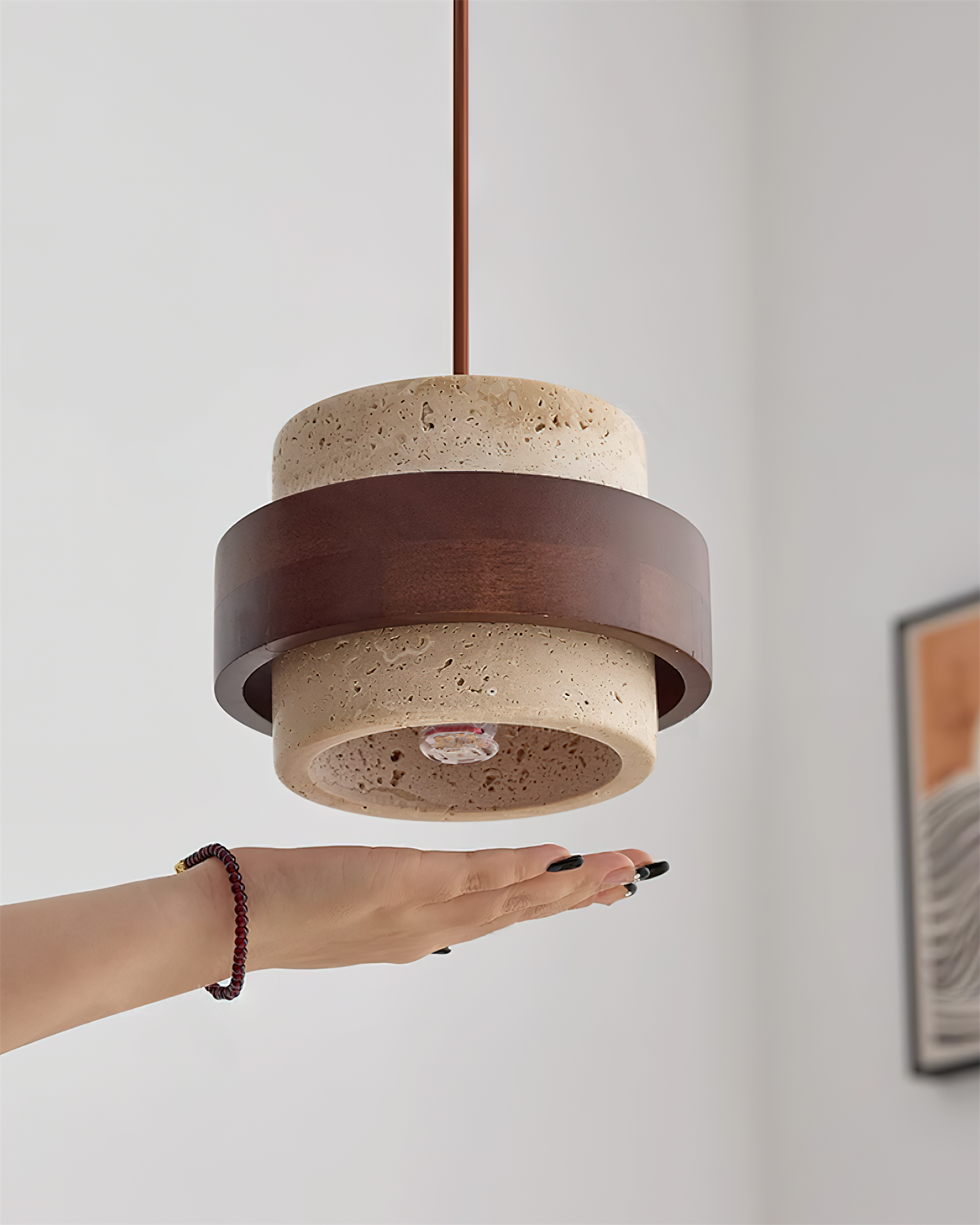 Cole Travertine Pendant Light